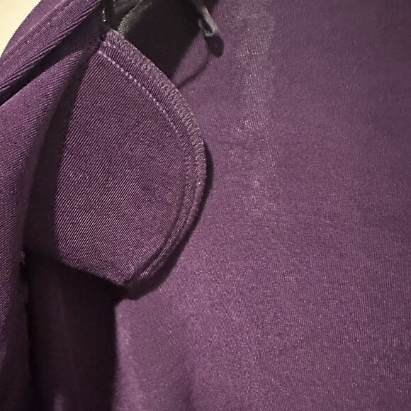 A Touch of Class Vintage Cardigan Top Womens XL Travelers Style Purple Slinky - Picture 5 of 8